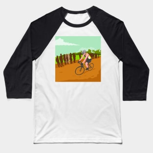 Cyclist Racing WPA Baseball T-Shirt